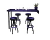 purple Cafe Wall Table