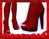 £ìç Thigh Hi Boots ~ Red