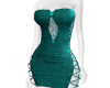 sexy laceup dress teal