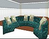 Teal Torodial Couch
