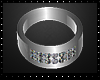 Mens White Gold Ring