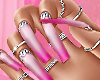 Bling Pink Nails
