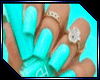 ★Tickle Me Teal Nails