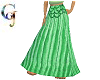 Green BellyDancer Skirt