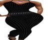 Black Striped Bodysuit