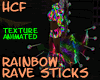 HCF Rainbow Rave Sticks