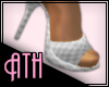 [Ath] White heel (Mules)