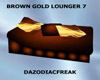 Brown Gold Lounger 7