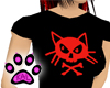 Kitty~Punk Shirt - Red