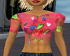 Pink /colored hearts top
