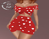Z Red with hearts dress