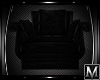 *M* Black Velvet Chair 1