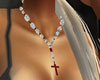 [J] Diamond ruby necklac