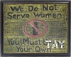 Don't Serve Women