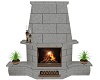 b- fireplace