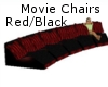 Movie Chairs Red/Black
