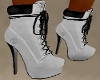 ~T~Bk/White High Boots