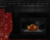 Gothic fireplace w/poses