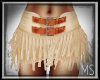 Tan Fringed Skirt {MS}