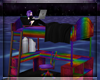 My Rainbow Bed w/ Desk