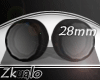 Zk|28mm Plugs White/T~