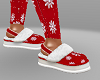 Christmas Slippers Red