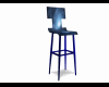 Bar stool blue