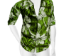 FK|Flower Shirt Green
