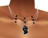 black rose necklace