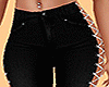 Black Laced Jeans