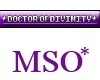 MSO* Doctor of Divinity