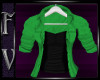 ~F~Shirt w/Jacket Green