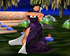Purp/Blk/Wht Formal Gown