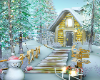 Christmas Snow Cabin