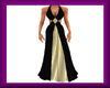 Elegant black/gold Dress