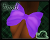 -Sn-Cino Purple Tail Bow