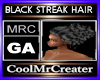 BLACK STREAK HAIR