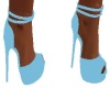 baby blue peep toe heels