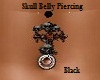 Skull Belly Piercing/Blk