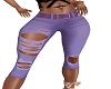Purple Capri Jeans