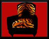 tiger print kiss chair