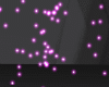 Falling pink particles