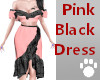 Pink Black Dress
