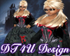 Gothic pirate dress blac
