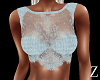 Z: Ice blue Lace Top