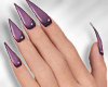 Pointed Nails Purple