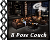 8 Pose Leather Couch