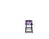 purple butterfly stool
