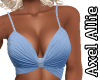AA Blue Tie Back Top