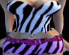 [M1105] Mini Zebra Dress